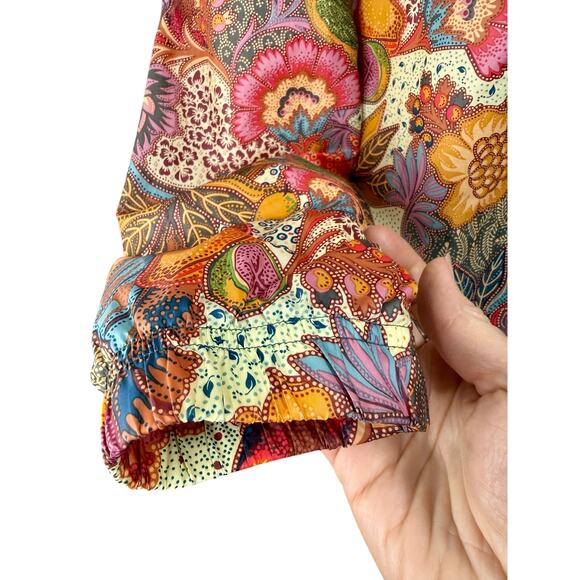 Adidas x Farm Rio Fugiprabali Tropical Windbreaker Track Jacket Floral Lined S - Picture 4 of 13